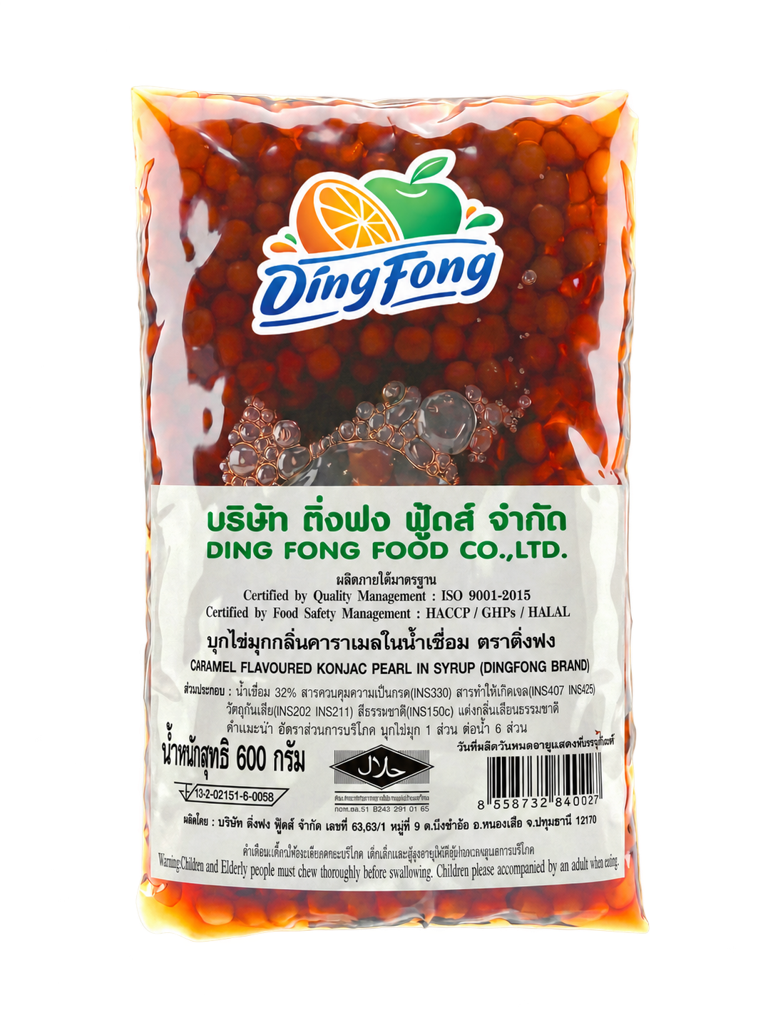 บุกไข่มุกคาราเมล 600 กรัม ตราติ่งฟง
