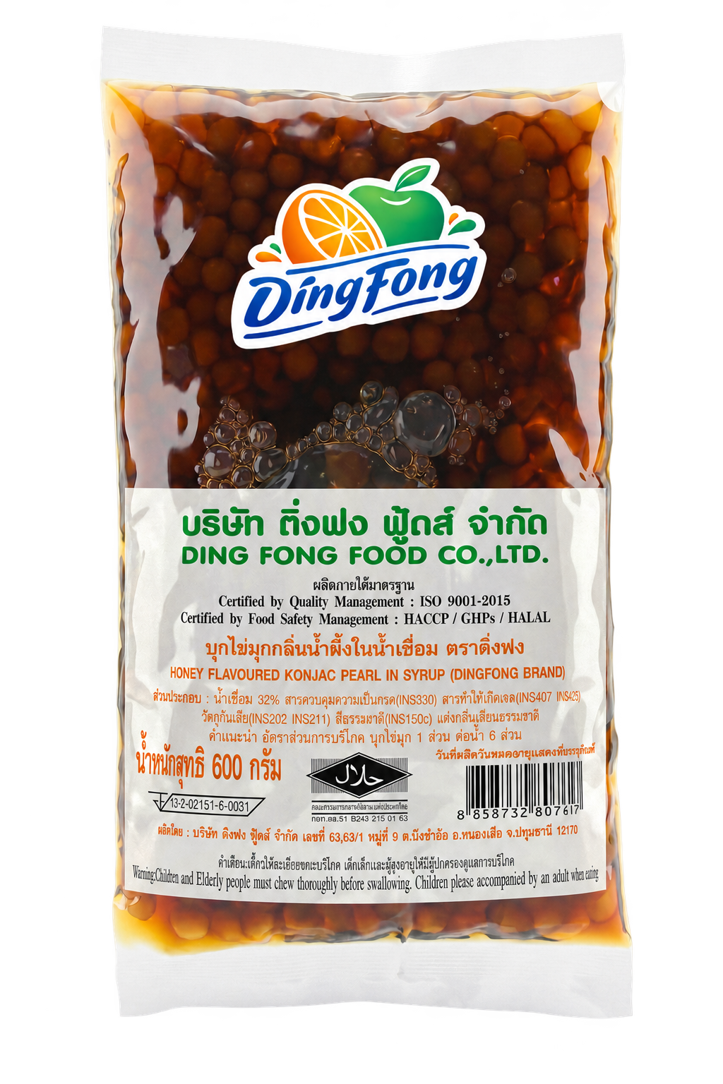บุกไข่มุกน้ำผึ้ง 600 กรัม ตราติ่งฟง